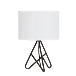 17.5 in. Watson Espresso Metal Tripod Table Lamp by ORE International