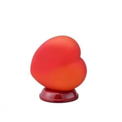 8.4 in. Red Heart Shape Table Lamp by ORE International