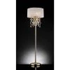 63 in. Aurora Barocco Shade Crystal Gold Floor Lamp by ORE International