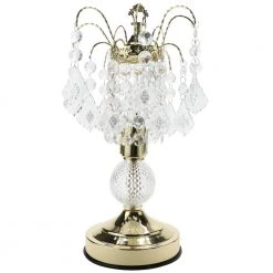 15 in. Glass Touch Accent Table Lamp in Gold by ORE International -Armacost Lighting Shop gold ore international table lamps 3056b 77 1000