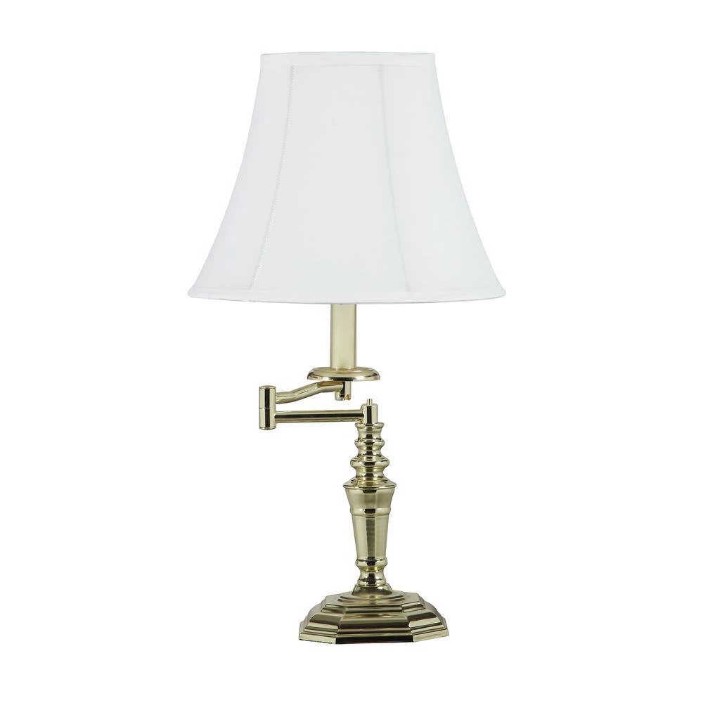 22.5 in. Dalia Gold Swing Arm Table Lamp by ORE International 4 22.5 in. Dalia Gold Swing Arm Table Lamp by ORE International - Image 2