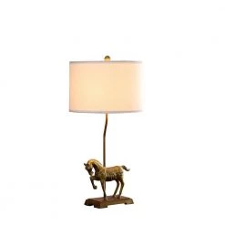 29 .5 in., Gold Table Lamp Gold Royal Stallion Horse by ORE International -Armacost Lighting Shop gold ore international table lamps hbl2618 1f 1000
