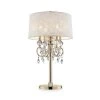 32.5 in. Gold Aurora Barocco Shade Crystal Table Lamp by ORE International -Armacost Lighting Shop gold ore international table lamps k 5155tb 64 1000