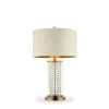 28.75 in. Gold Table Lamp with Pluviam Crystal by ORE International -Armacost Lighting Shop gold ore international table lamps ore 5159t 64 1000