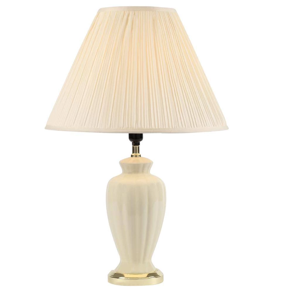 26 in. Ceramic Table Lamp in Ivory by ORE International 4 26 in. Ceramic Table Lamp in Ivory by ORE International - Image 2