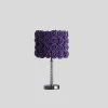 18.25 in. Lavender Roses in Bloom Acrylic/Metal Table Lamp by ORE International -Armacost Lighting Shop lavender ore international table lamps hbl2404b 64 1000