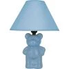 13 in. Ceramic Teddy Bear Table Lamp in Light Blue by ORE International 1 13 in. Ceramic Teddy Bear Table Lamp in Light Blue by ORE International -Armacost Lighting Shop light blue ore international table lamps 611blb 64 1000