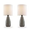 16.5 in. Manila Petite Table Lamp (Set of 2) by ORE International -Armacost Lighting Shop manila ore international table lamps k 4503m gy 21 64 1000