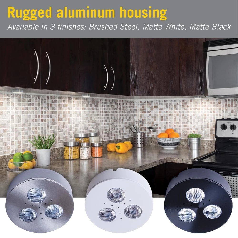 Pro-Grade Black LED Satin Bright White Dimmable Puck Light/Recessed Downlight by Armacost Lighting 7 Pro-Grade Black LED Satin Bright White Dimmable Puck Light/Recessed Downlight by Armacost Lighting - Image 5