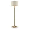 63.25 in. Perspicio Solid Crystal Orb Gold Column Floor Lamp by ORE International -Armacost Lighting Shop matte gold ore international floor lamps ore 5161fb 64 1000