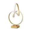 19 in. Matte Gold Abstract Infinity Modern Table Lamp by ORE International