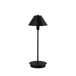 17.5 in. Rowan Matte Powder Black G-9 Table Lamp by ORE International