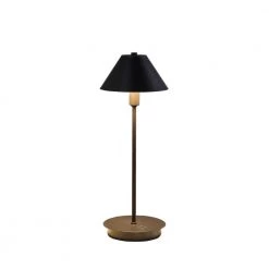 17.5 in. Rowan Matte Powder Black G-9 Table Lamp by ORE International -Armacost Lighting Shop matte powder black ore international table lamps hbl2425 c3 1000