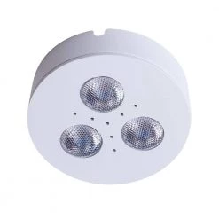 Pro-Grade Bright LED White Matte White Dimmable Puck Light/Recessed Downlight by Armacost Lighting