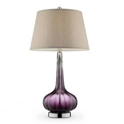 30 in. Mulberry Glass Table Lamp by ORE International