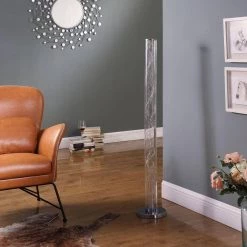 49 in. Multi-Colored Exposed Rope Led Namiri Column Floor Lamp with Wireless Remote Control by ORE International -Armacost Lighting Shop multi colored ore international floor lamps hbl2319b 1f 1000