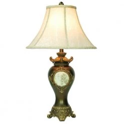 29 in. Bronze/Multi-Colored Handcrafted Table Lamp by ORE International