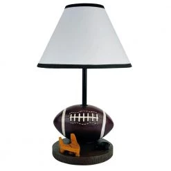 15 in. Multi-colored Football Accent Table Lamp by ORE International