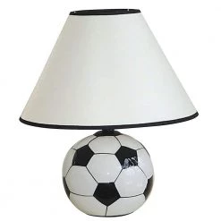 12 in. Multi-colored Ceramic Soccer Ball Table Lamp by ORE International