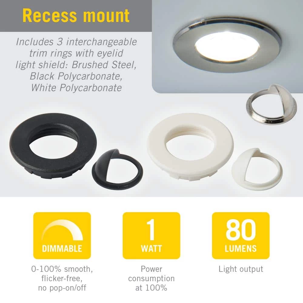 Mini-Recessed LED Puck Light Soft-Bright White (3000K) by Armacost Lighting 6 Mini-Recessed LED Puck Light Soft-Bright White (3000K) by Armacost Lighting - Image 4