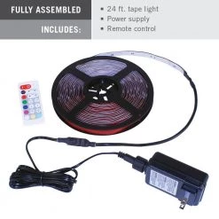 RibbonFlex Home 24 ft. RGB+W Indoor/Outdoor LED Tape Light Kit by Armacost Lighting -Armacost Lighting Shop n a armacost lighting led strip lights 624340 1f 1000