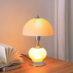 15.75 in. Erte Blush Pink Art Deco Glass W/ Night Light Table Lamp by ORE International -Armacost Lighting Shop pink ore international table lamps hbl2375 44 1000