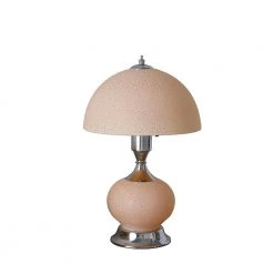 15.75 in. Erte Blush Pink Art Deco Glass W/ Night Light Table Lamp by ORE International