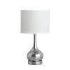 18.75 in. Corrine Polished Silver Mid Century Table Lamp by ORE International -Armacost Lighting Shop polished silver ore international table lamps hbl2122b 64 1000