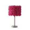 18.25 in. Red Roses in Bloom Acrylic/Metal Table Lamp by ORE International -Armacost Lighting Shop red ore international table lamps hbl2401b 64 1000