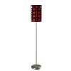 62 in. Retro Black and Red Modern Floor Lamp by ORE International -Armacost Lighting Shop retro black and red ore international floor lamps 9300f bk rdb 64 1000
