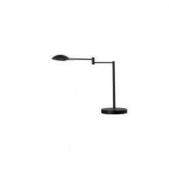 Luna 15.75 in. Satin Black LED Desk Lamp by ORE International
