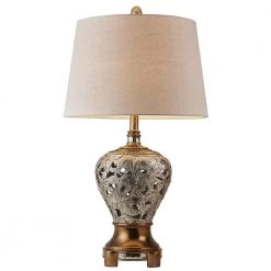 29.75 in. Langi Silver and Brown Table Lamp by ORE International