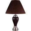 27 in. Silver and Espresso Ceramic Table Lamp by ORE International -Armacost Lighting Shop silver and espresso ore international table lamps 6117sn esb 64 1000