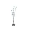 46 in. Silver Chrome Floor Lamp 11-Light Acrylic Globe Aluminum LED Chrysanthe by ORE International -Armacost Lighting Shop silver chrome ore international floor lamps hbl2518s 64 1000