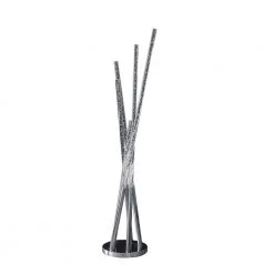 Carina Stix 48.75 in. Silver Chrome Metal Floor Lamp by ORE International