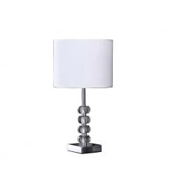 17.75 in. Silver Crystal Table Lamp by ORE International