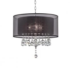 19 in. 3-Light Effleurer Crystal Chandelier by ORE International