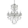 8-Light Silver 37 in. Eilish Crystal LED Chandelier by ORE International -Armacost Lighting Shop silver ore international chandeliers k 5808h 64 1000