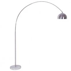 85 in. Arch Marble Base Silver Floor Lamp by ORE International