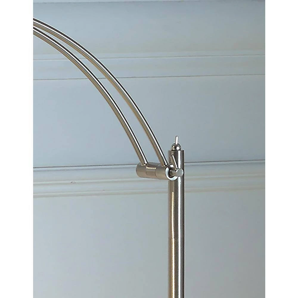 54 in. Tinsley Silver Integrated LED Task Floor Lamp by ORE International 4 54 in. Tinsley Silver Integrated LED Task Floor Lamp by ORE International - Image 2