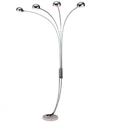 88 in. Silver 4-Arch Floor Lamp by ORE International