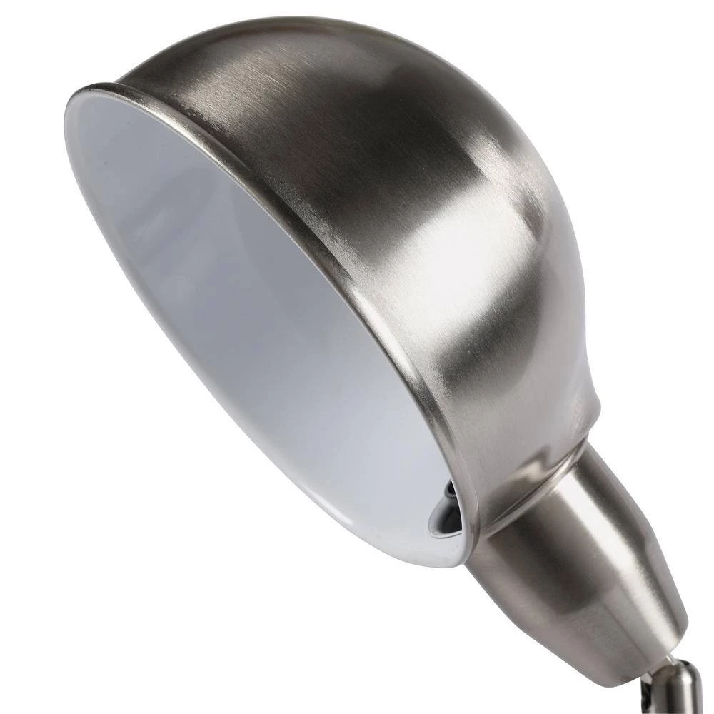 24.5 in. H Modern Silver Task Table Lamp by ORE International 7 24.5 in. H Modern Silver Task Table Lamp by ORE International - Image 5