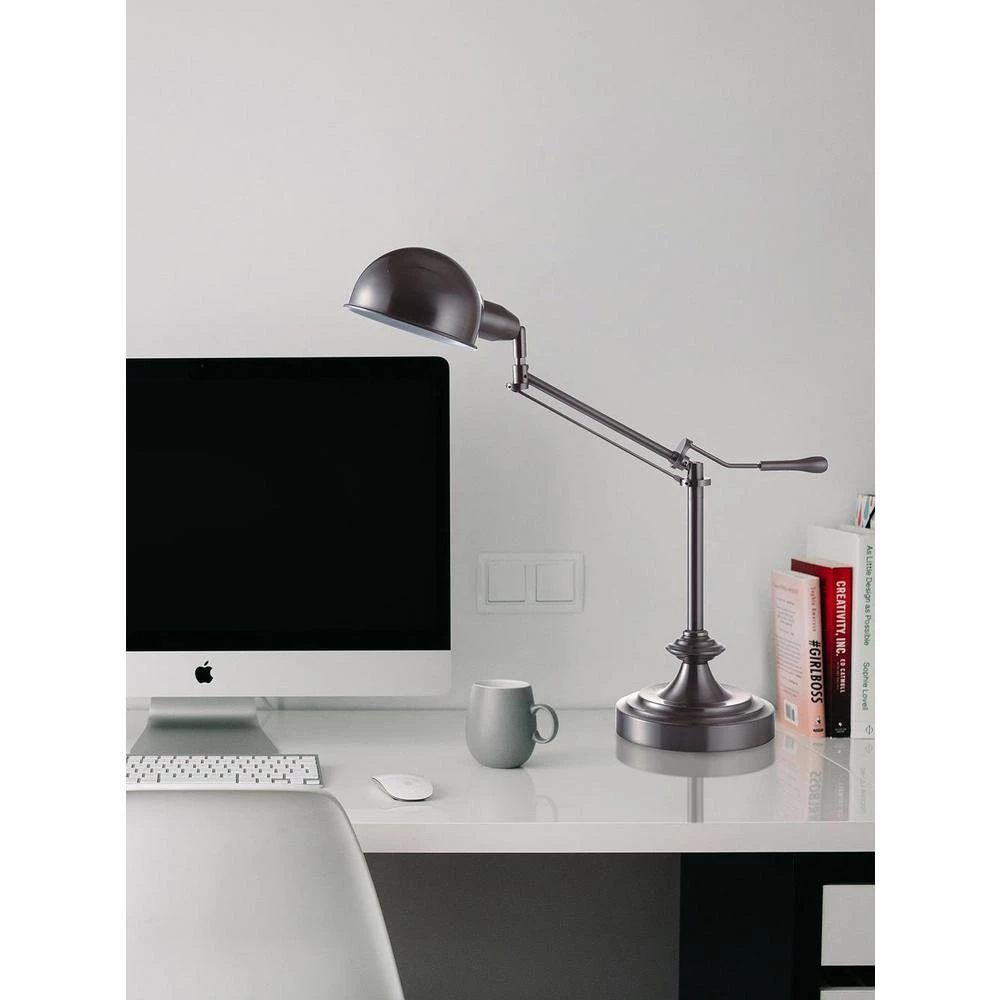 24.5 in. H Modern Silver Task Table Lamp by ORE International 10 24.5 in. H Modern Silver Task Table Lamp by ORE International - Image 8