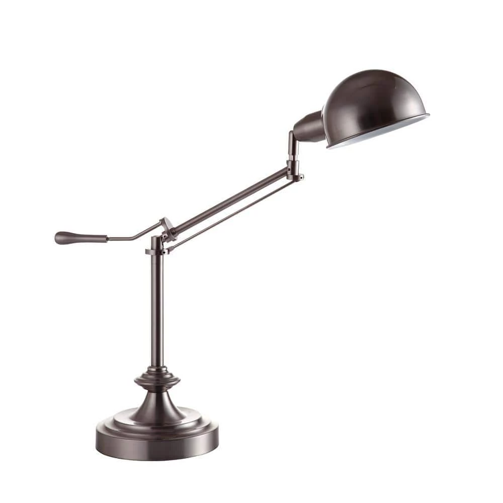 24.5 in. H Modern Silver Task Table Lamp by ORE International 3 24.5 in. H Modern Silver Task Table Lamp by ORE International