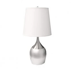 24.5 in. H Silver Touch-On Table Lamp by ORE International