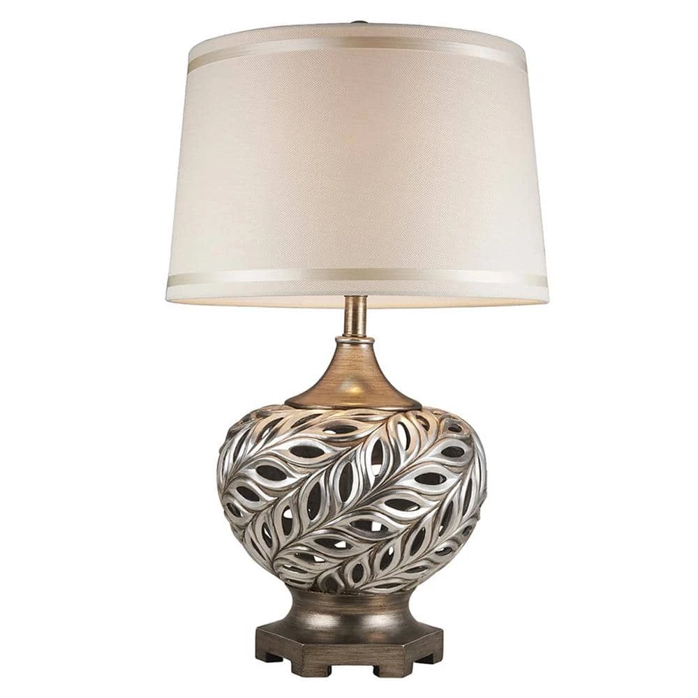 28.75 in. Kiara Silver Table Lamp by ORE International 3 28.75 in. Kiara Silver Table Lamp by ORE International