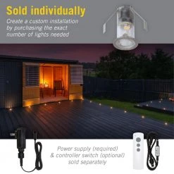 Portico Hardwired White Recessed Outdoor LED Light 15 mm Stair Light by Armacost Lighting -Armacost Lighting Shop stainless steel armacost lighting stair lights 221124 44 1000