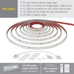 RibbonFlex Pro 24-Volt White Outdoor IP67 LED Tape Light 60 LED/m 4000K 32 ft. (10 m) by Armacost Lighting -Armacost Lighting Shop white armacost lighting led strip lights 155450 c3 1000