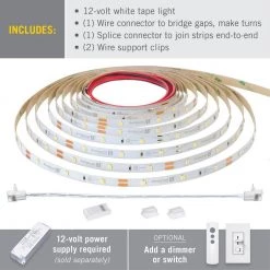 RibbonFlex Pro 16 ft. 5 m 12-Volt White LED Tape Light 30 LED/m 5000K by Armacost Lighting 12 RibbonFlex Pro 16 ft. 5 m 12-Volt White LED Tape Light 30 LED/m 5000K by Armacost Lighting -Armacost Lighting Shop white armacost lighting led strip lights 161230 c3 1000