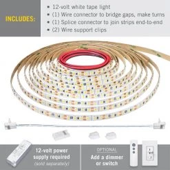 RibbonFlex Pro 8 ft. (2.5 m) 12-Volt White LED Tape Light 120 LED/m 5000K by Armacost Lighting -Armacost Lighting Shop white armacost lighting led strip lights 163210 c3 1000